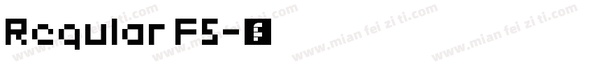 Regular F5字体转换